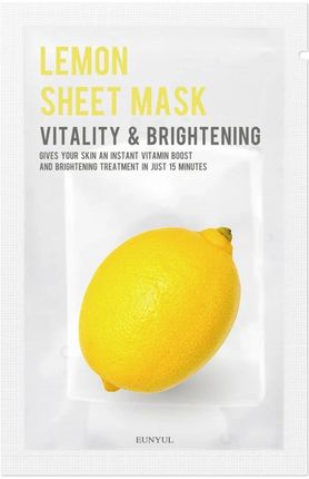 EUNYUL Lemon Sheet Mask rozjaśniająca maseczka w płachcie z cytryną 22ml