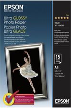 Zdjęcie Epson Ultra Glossy Photo Paper - A4 - 15 Arkuszy C13S041927 - Modliborzyce