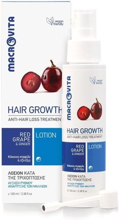 MACROVITA naturalny lotion stymulujący porost włosów z czerwonymi winogronami i imbirem 100ml