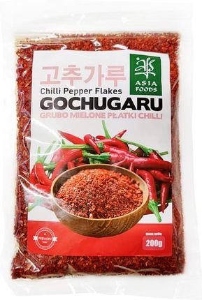 Asia Foods Papryka Gochugaru Grubo Mielone Płatki Chili 200G