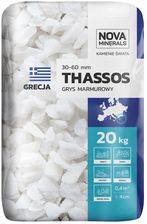Zdjęcie Grys Thassos 20 Kg 30 - 60mm Biały Nova Minerals - Śrem