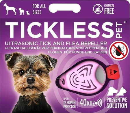 Tickless Odstraszacz Kleszczy Tickless Dla Zwierząt Różowy