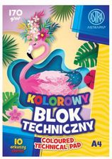 Zdjęcie Blok A4 Kolorowy Barwiony W Masie Astrapap 170G 10 Ark - Libiąż