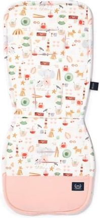 La Millou Organic Jersey Collection Stroller Pad French Riviera Girl Velvet Powder Pink