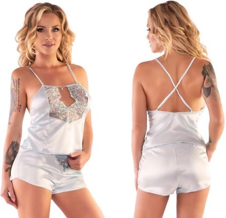 Fanthera satynowa piżama Sexy koronka 2-cz. L/XL