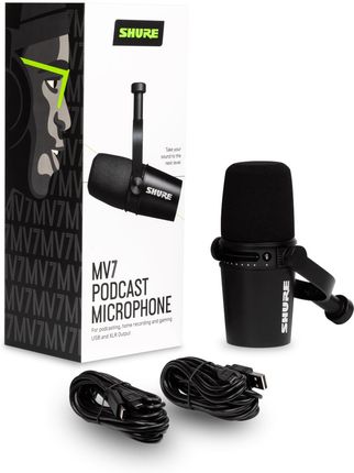 【値下げ】SHURE MV7 PODCAST MICROPHONE MV7 - Mikrofon do podcastów - Shure Polska