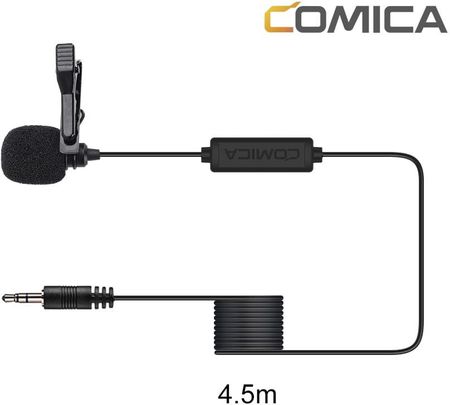 Mikrofon krawatowy Comica CVM-V01CP Mini Jack 3.5mm TRS 4,5m