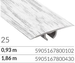 Zdjęcie Arbiton Cs30 Dąb Śnieżny W25 Profil Uniwersalny Do Łącznia O Tym Samym I Różnym Poziomie 1,86M - Lipsko