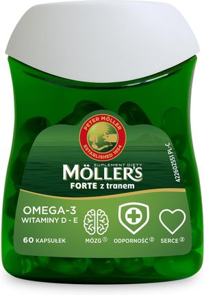 Moller's Forte z tranem 60 kaps.