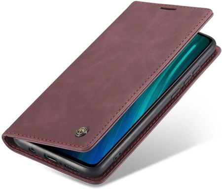 Caseme Etui do Xiaomi Redmi Note 8 Pro Leather Wallet Case Wine Red