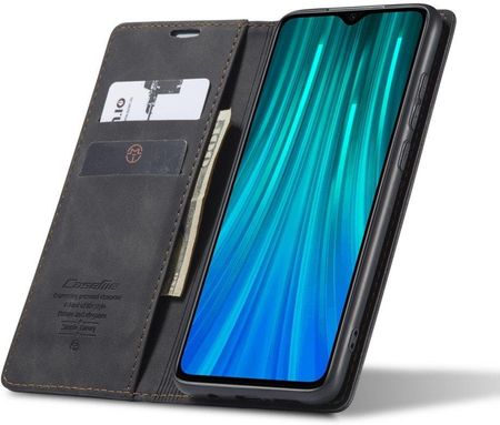 Caseme Etui do Xiaomi Redmi Note 8 Pro Leather Wallet Case Black