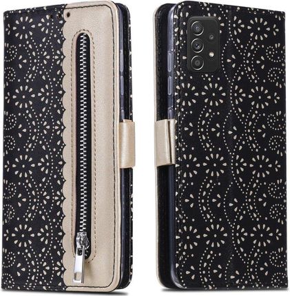 Xgsm Etui Wallet do Samsung Galaxy A52 5G / A52 LTE Zipper Pocket Black