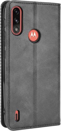 Erbord Etui Wallet do Motorola Moto E7 Power Vintage Style Black