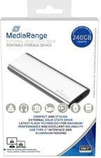 MediaRange 240 GB external SSD srebrny (MR1101) - Dyski przenośne