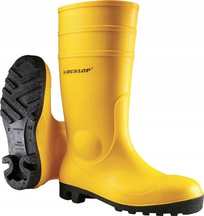 Dunlop Kalosze Gumowce Bezpieczne Budowlane S5 Żółte 47