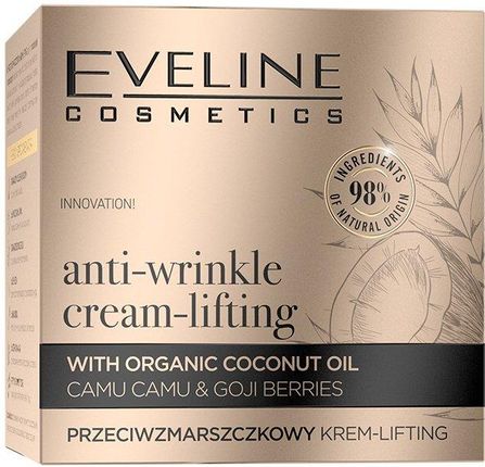 Krem Eveline Cosmetics Organic Gold Przeciwzmarszczkowy na dzień i noc 50ml