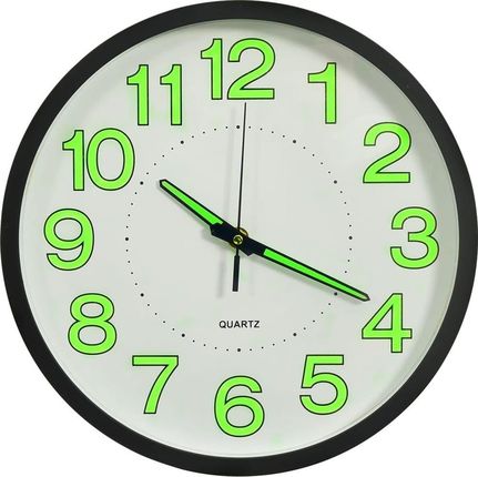 Vidaxl Fluorescencyjny Zegar Ścienny Czarny 30Cm (325166)