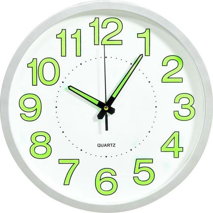 vidaXL Fluorescencyjny Zegar Ścienny Biały 30Cm (325167)