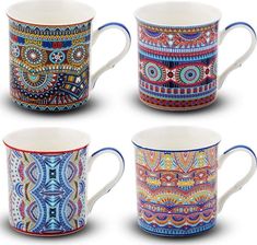 Zdjęcie Nava Kubek Porcelanowy Komplet Kubków Kolorowych 4X330Ml - Warszawa