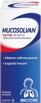 Mucosolvan Syrop na kaszel 30 mg/5 ml 200ml