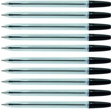 Długopis Office Products 1,0Mm Czarny 10szt.