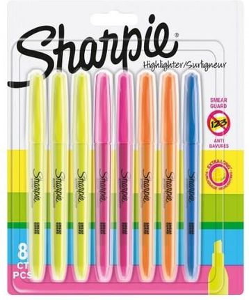 Sharpie Marker Zakreślacz Highlighter 8szt. Mix Kolorów 2110121