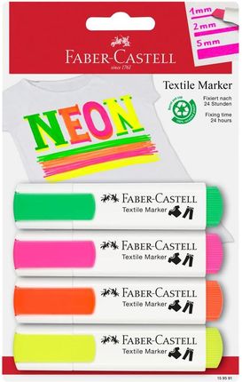 Faber Castell Marker Do Tkanin 4 Kolory