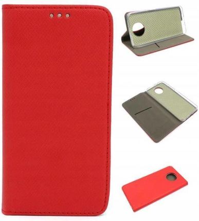 Etui Smart Magnet Do Redmi Note 9T 5G Czerwony