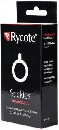 Rycote Stickies Advanced 23mm O's - naklejki do mikrofonów krawatowych 25 szt.