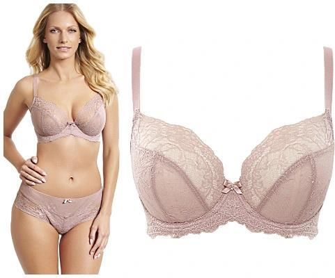 PROMOCJA -10% - Panache ana blue jewel biustonosz soft plunge