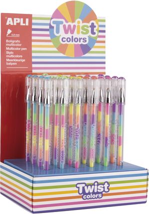 Długopis Żelowy Apli Twist Colors