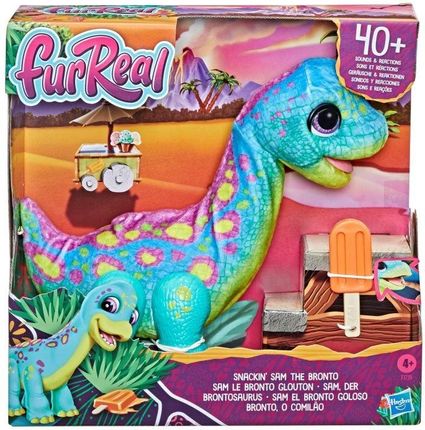 Hasbro FurReal Friends Dinozaur Brontozaur Sam z przekąską F1739