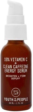 Youth To The People 15% Vitamin C+ Clean Caffeine Energy Serum Serum Energetyzujące Z Kofeiną 30Ml