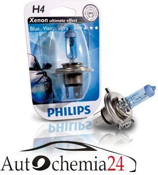 Kit lampadine Philips H4 12v Blue Vision ultra