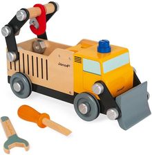 Janod Drewniana Ciężarówka Budowlana Do Składania Z Narzędziami Brico'Kids J06470 - Zabawki ekologiczne