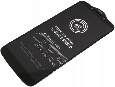 9H SZKŁO FULL 6D do Motorola Moto G6 Play czarne