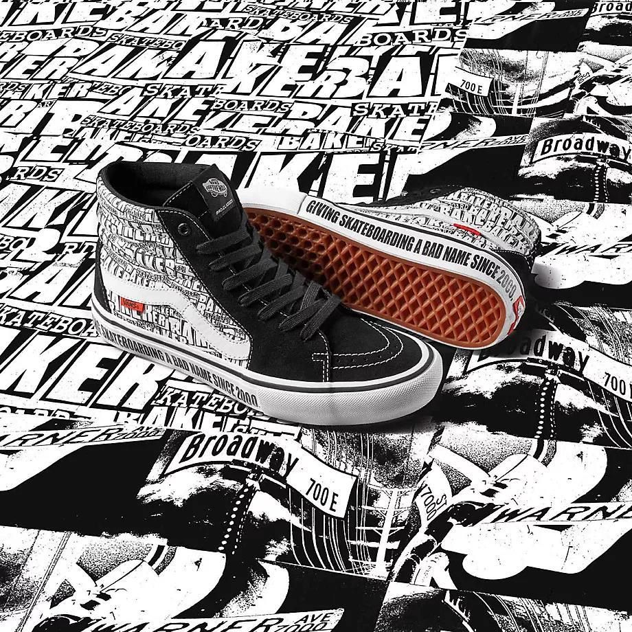 VANS Buty Vans X Baker Sk8-hi Pro ((baker) Black/white) Kobiety