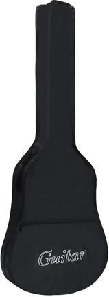 vidaXL Pokrowiec na gitarę klasyczną 4/4 czarny 102x36,5 cm