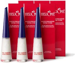 Herome Nail Hardener Extra Strong, odżywka utwardzacz paznokci, zestaw: 6x10 ml