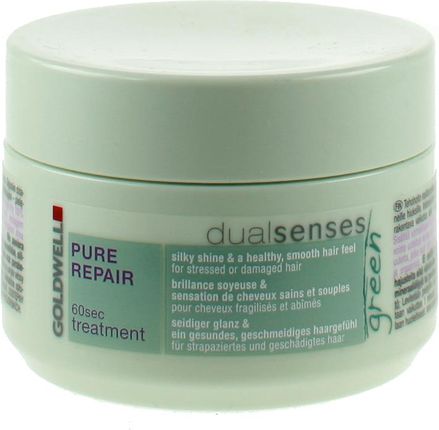 Goldwell Dualsenses Green Pure Repair 60sec Treatment, organiczny balsam regenerujący do włosów obciążonych i zniszczonych, 200ml