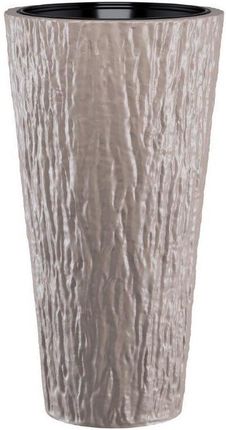 Doniczka Kora Slim Mrozoodporna Fi 30 Taupe+Wkład 4650 Form-Plastic