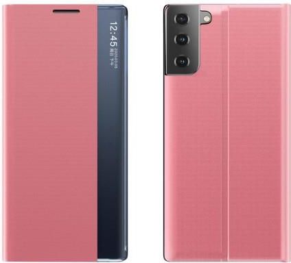 Hurtel New Sleep Case pokrowiec etui z klapką z funkcją podstawki Samsung Galaxy S21+ 5G (S21 Plus 5G) różowy