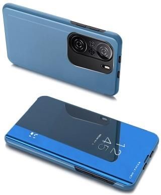 Hurtel Clear View Case futerał etui z klapką Xiaomi Redmi K40 Pro+ / K40 Pro / K40 / Poco F3 niebieski