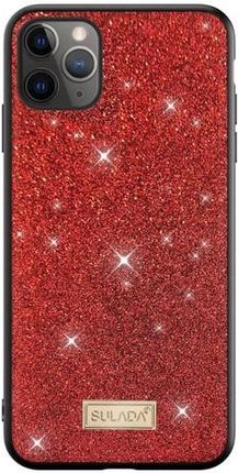 Sulada Etui SAMSUNG GALAXY S20 ULTRA Brokat Dazzling Glitter czerwone