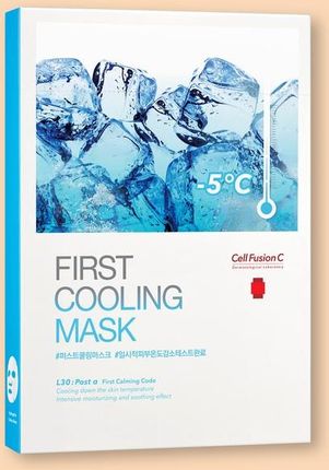 Cell Fusion C First Cooling Mask Maseczki W Płacie Do Twarzy Chłodząco-Kojąca 27g X 5 Szt