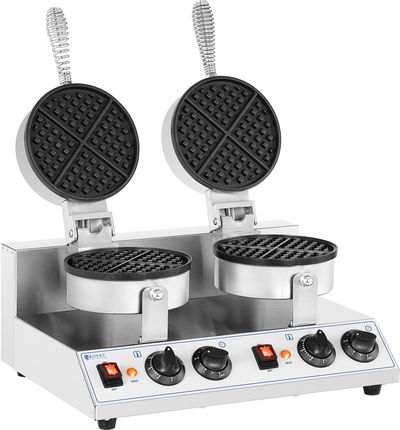 Royal Catering Gofrownica Podwójna 2600W RCWMD01
