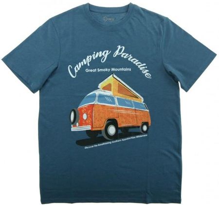 Moraj T-Shirt Bawełniany Męski Z Wakacyjnym Nadrukiem Camping - Ceny i opinie T-shirty i koszulki męskie DEBY Moraj T-Shirt Bawełniany Męski Z Wakacyjnym Nadrukiem Camping - Ceny i opinie T-shirty i koszulki męskie DEBY