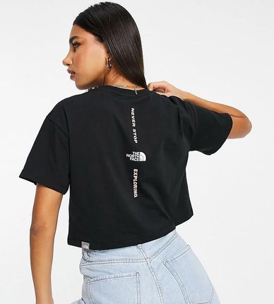 The North Face – Vertical – Krótki czarny T-shirt – Tylko w ASOS