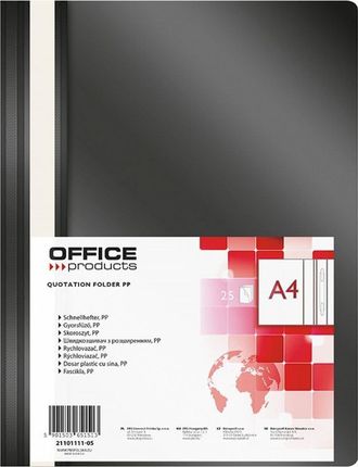 Office Products Skoroszyt Pp A4 Miękki 100/170Mikr. Czarny