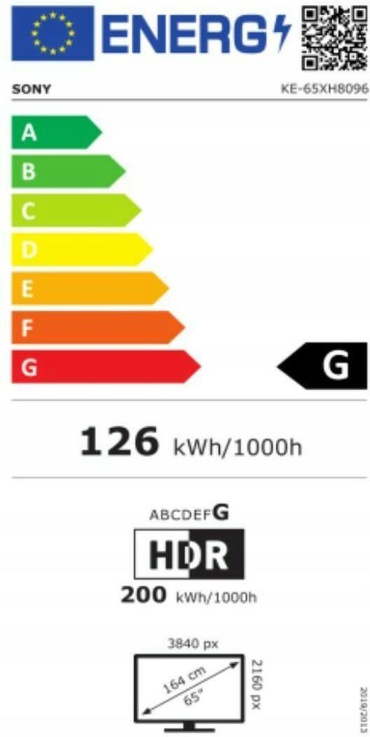 Telewizor LED Sony KE-65XH8096 65 cali 4K UHD 65 cali Opinie i